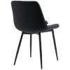 Jídelní židle Victoria - 4 kusy - samet | černá