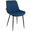 Jídelní židle Victoria - 4 kusy - samet | modrá
