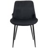 Jídelní židle Victoria - 2 kusy - samet | černá