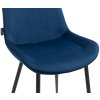 Jídelní židle Victoria - 2 kusy - samet | modrá