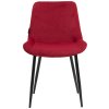 Jídelní židle Victoria - 2 kusy - samet | červená