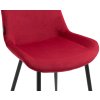 Jídelní židle Victoria - 2 kusy - samet | červená
