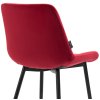 Jídelní židle Victoria - 2 kusy - samet | červená