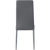 Jídelní židle Mayfair - 4 kusy - imitace kůže | šedá