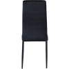 Jídelní židle Mayfair - 6 kusů - samet | černá