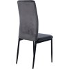 Jídelní židle Savino - 4 kusy - samet | šedá