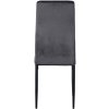 Jídelní židle Savino - 4 kusy - samet | šedá