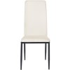 Jídelní židle Savino - 6 kusů - imitace kůže | krémová