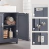 Koupelnová skříňka VASAGLE BBC001G01 60×30×60 cm – pod umyvadlo, venkovský styl | šedá