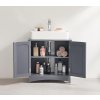 Koupelnová skříňka VASAGLE BBC001G01 60×30×60 cm – pod umyvadlo, venkovský styl | šedá