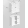 Koupelnová skříňka pod umyvadlo VASAGLE BBC01WT - 60×30×60 cm | bílá