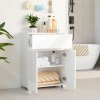 Koupelnová skříňka VASAGLE BBK140W01 - 80x60x30 cm | bílá