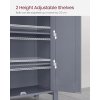 Koupelnová skříňka VASAGLE BCB60GY – 80x60x30 cm | šedá