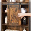 Koupelnový regál nad toaletu/pračku VASAGLE BTS003B01 - 171x64x24 cm | hnědá
