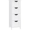 Koupelnová skříňka Kulten se 4 zásuvkami – 82x30x30 cm | bílá
