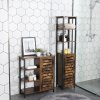 Koupelnová skříňka Gjøvik v industriálním stylu – 167x37x30 cm | hnědá