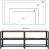 TV Stolek Havik - industriální styl | 140x39x52 cm