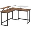 Kancelářský stůl do L VASAGLE LWD56X - 140x130x76/91,5 cm