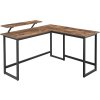 Kancelářský stůl do L VASAGLE LWD56X - 140x130x76/91,5 cm