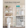 Koupelnový regál nad toaletu VASAGLE BTS01WT- 163x63x26 cm | bílý