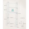 Koupelnový regál nad toaletu VASAGLE BTS01WT- 163x63x26 cm | bílý