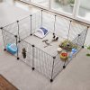 Výběh / Klec pro drobná domácí zvířata SONGMICS LPI01H - 143x73x46 cm | černý