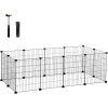 Výběh / Klec pro drobná domácí zvířata SONGMICS LPI01H - 143x73x46 cm | černý