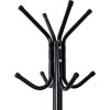 Věšák / Stojan na oblečení SOMGMICS RCR17B s 12 háčky- 176 cm vysoký | černý kov