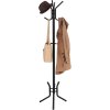 Věšák / Stojan na oblečení SOMGMICS RCR17B s 12 háčky- 176 cm vysoký | černý kov