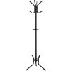 Věšák / Stojan na oblečení SOMGMICS RCR17B s 12 háčky- 176 cm vysoký | černý kov
