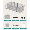 Výběh pro drobná domácí zvířata SONGMICS LPC002G01 - 125x63x42 cm | šedý