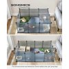 Výběh pro drobná domácí zvířata SONGMICS LPC002G01 - 125x63x42 cm | šedý