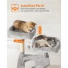 Škrabadlo pro kočky / strom FEANDREA PCT160W01 - 142 cm vysoké | světle šedé