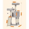 Kočičí škrabadlo / strom FEANDREA PCT142W01 - 115 cm | světle šedé71hjm72prbL. AC SL1500