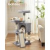 Kočičí škrabadlo / strom FEANDREA PCT142W01 - 115 cm | světle šedé