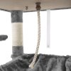 Škrabadlo pro kočky / strom FEANDREA PCT15W - 143 cm vysoké | světle šedé