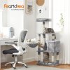 Škrabadlo pro kočky / strom FEANDREA PCT60W - 138 cm | světle šedé