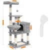 Škrabadlo pro kočky / strom FEANDREA PCT60W - 138 cm | světle šedé