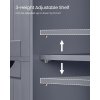 Koupelnová skříňka Kulten s dvířky a 4 zásuvkami – 82x55x30 cm | šedá
