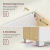 Koupelnová skříňka pod umyvadlo VASAGLE BBK503K01 - 30x70x64 cm | bílá/přírodně béžová