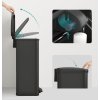 Odpadkový koš SONGMICS LTB540B4002 - 40 litrů, ocel, nášlapný pedál, soft close | černý
