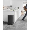 Odpadkový koš SONGMICS LTB540B4002 - 40 litrů, ocel, nášlapný pedál, soft close | černý