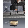 Taburet s úložným prostorem VASAGLE LOM005B01 - 38x45,5 cm | černý