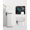 Odpadkový koš SONGMICS LTB540W4002 - 40 litrů, ocel, nášlapný pedál, soft close | bílý