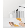 Odpadkový koš SONGMICS LTB540W4002 - 40 litrů, ocel, nášlapný pedál, soft close | bílý