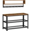 Set botníkové lavice a nástěnného věšáku VASAGLE LCR073K01 | industriální styl