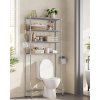 Koupelnový regál nad toaletu/pračku VASAGLE BTS023G01 - 176x83x30 cm | stříbrný