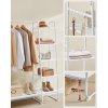 Věšák na oblečení / otevřená skříň RGR116B01 - 6 polic | bílý