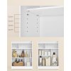 Koupelnová skříňka s posuvnými dvířky VASAGLE BBC752W01 – 80x60x20 cm | bílá