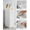 Specifications:   Colour: White Material: MDF (Medium Density Fibreboard) Overall Product Size: 15.7"D x 7"W x 27.5"H (40 x 18 x 70 cm) Product Weight: 19 lb (8.6 kg) Overall Max. Static Load Capacity: 22 lb (10 kg)